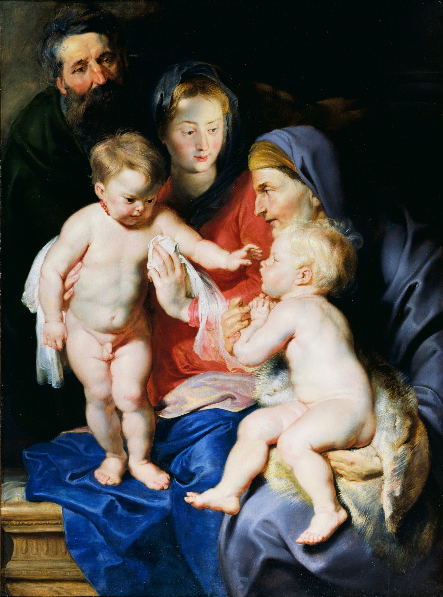 La Sainte Famille avec sainte Élisabeth et saint Jean-Baptiste - Peter Paul Rubens
