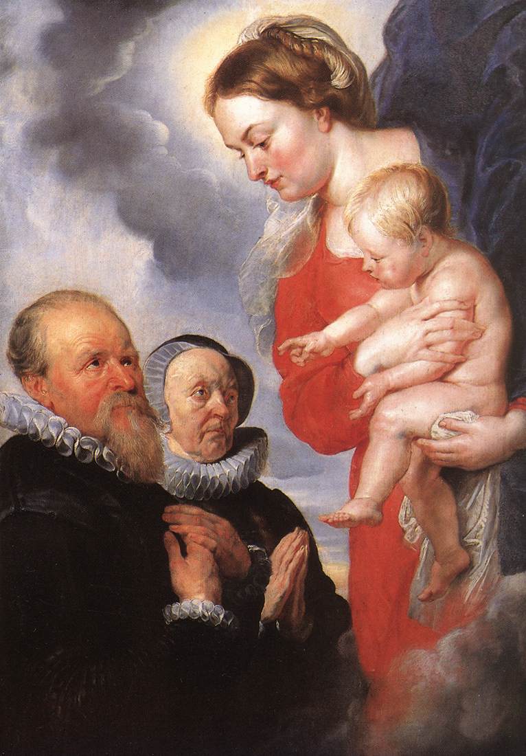Vierge à l’Enfant et portraits des donateurs. Alexandre Goubau et son épouse Anne Antoni - Peter Paul Rubens
