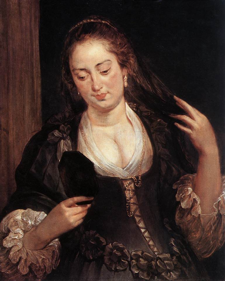 Femme au miroir - Peter Paul Rubens