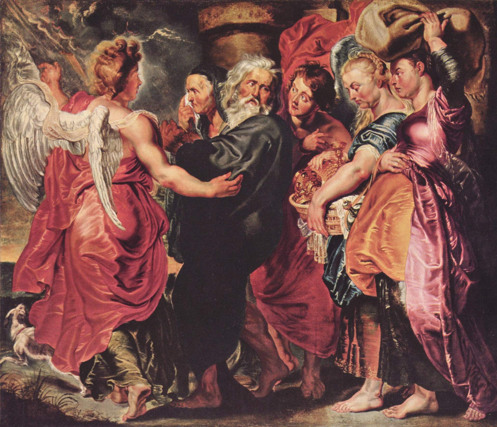 Lot et sa famille s'échappant de Sodome - Peter Paul Rubens