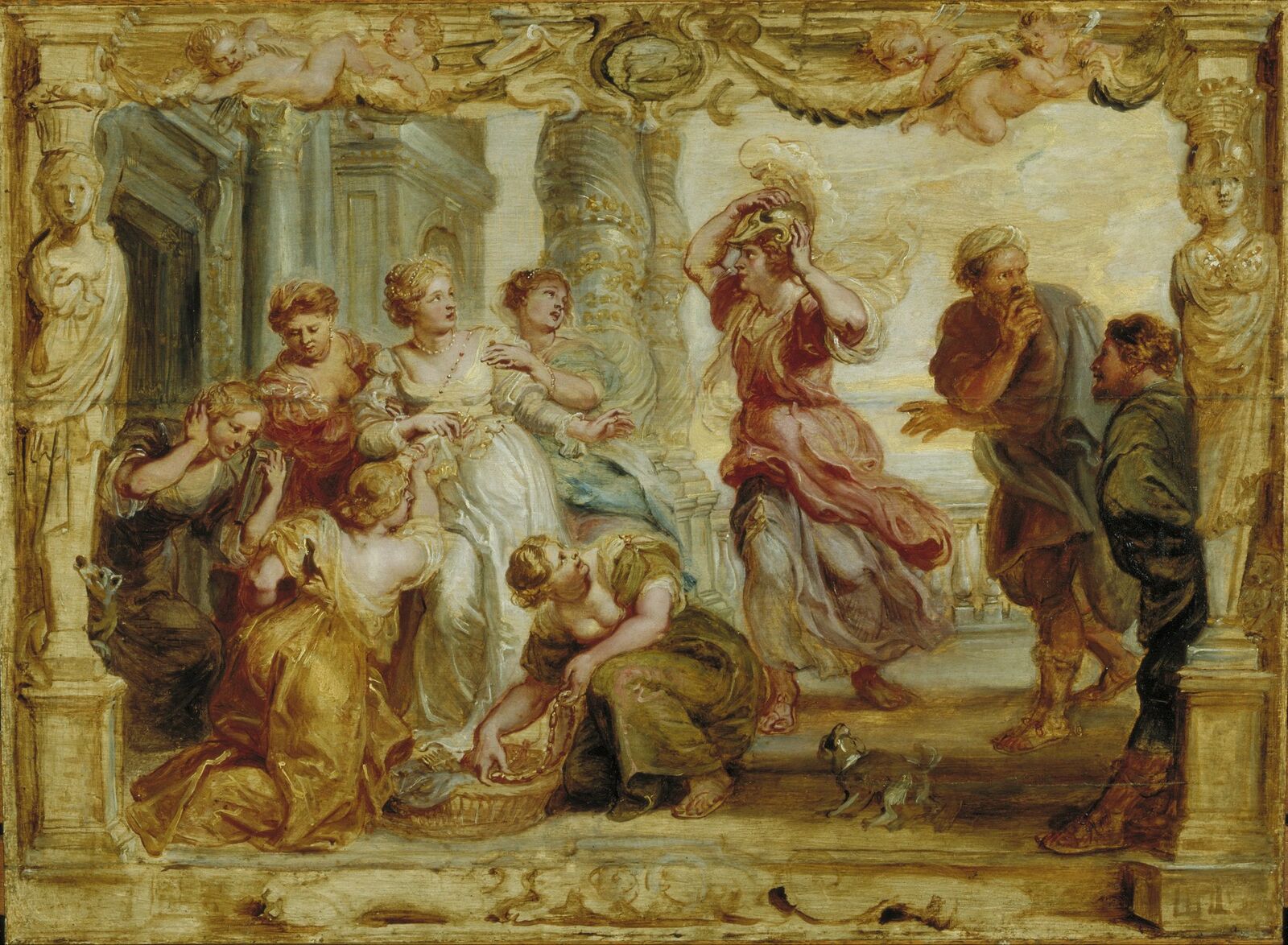 Achille reconnu parmi les filles de Lycomède - Peter Paul Rubens