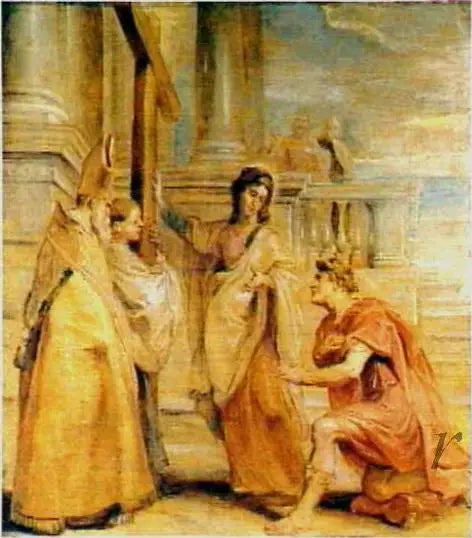 Император Константин почитает Истинный Крест - Питер Пауль Рубенс