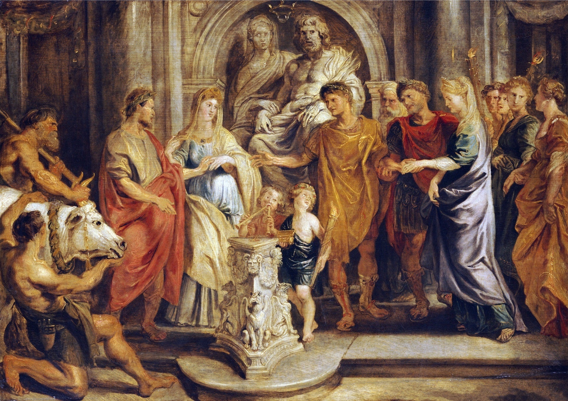 Le mariage de Constantin et Fausta et de Constantia et Licinius - Peter Paul Rubens