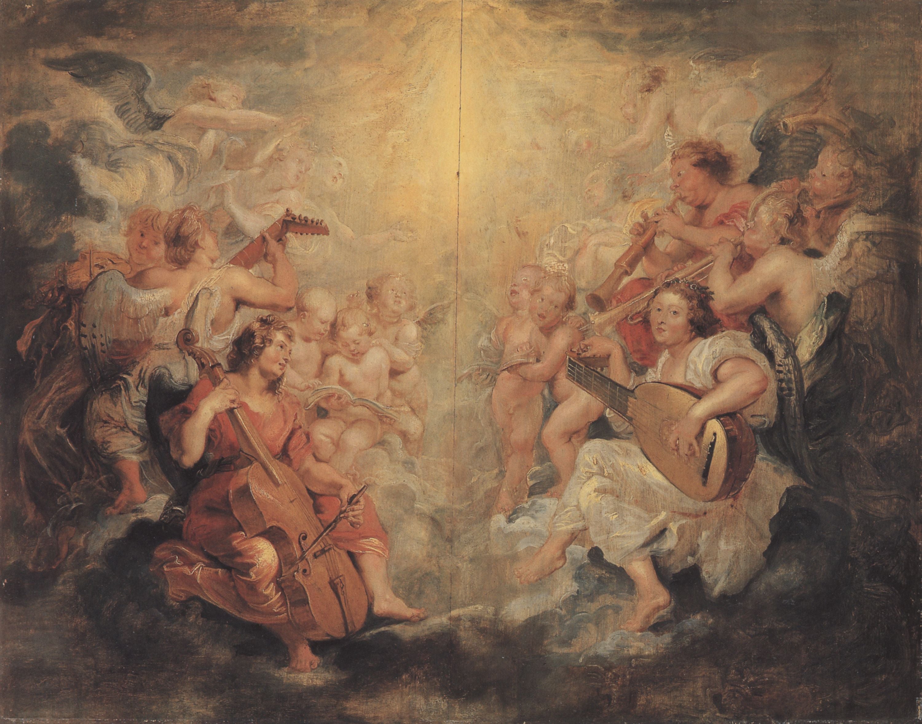 Les anges de la musique - Peter Paul Rubens