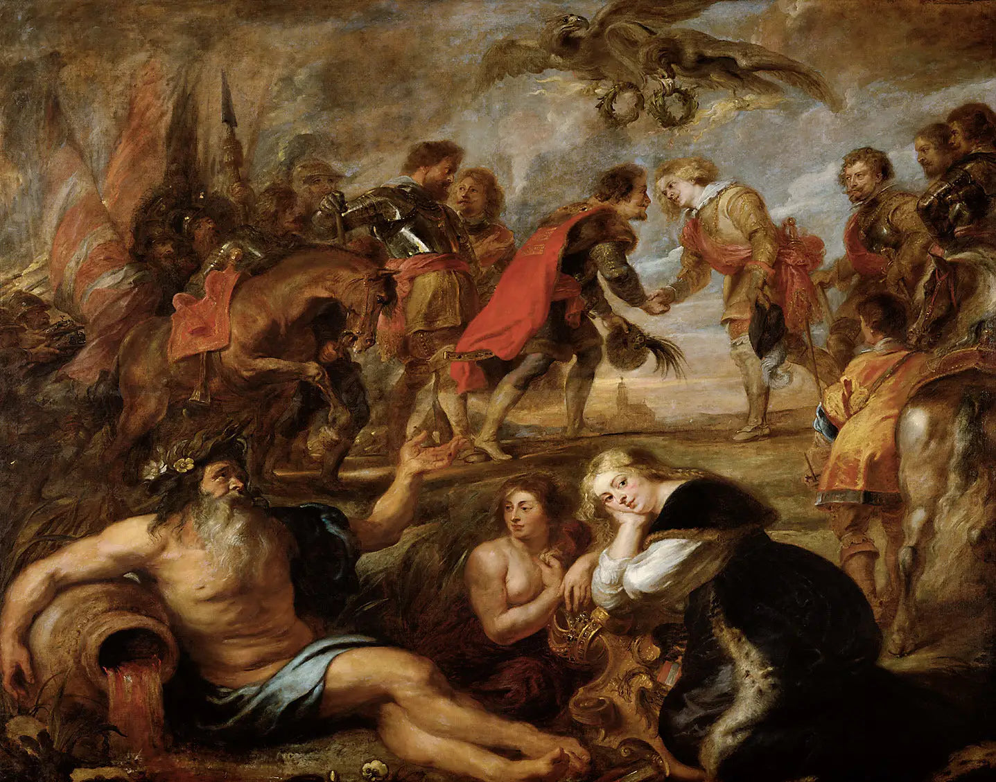 Rencontre du roi Ferdinand et du cardinal-infant Ferdinand à Nördlingen - Peter Paul Rubens - Alpha Reproduction