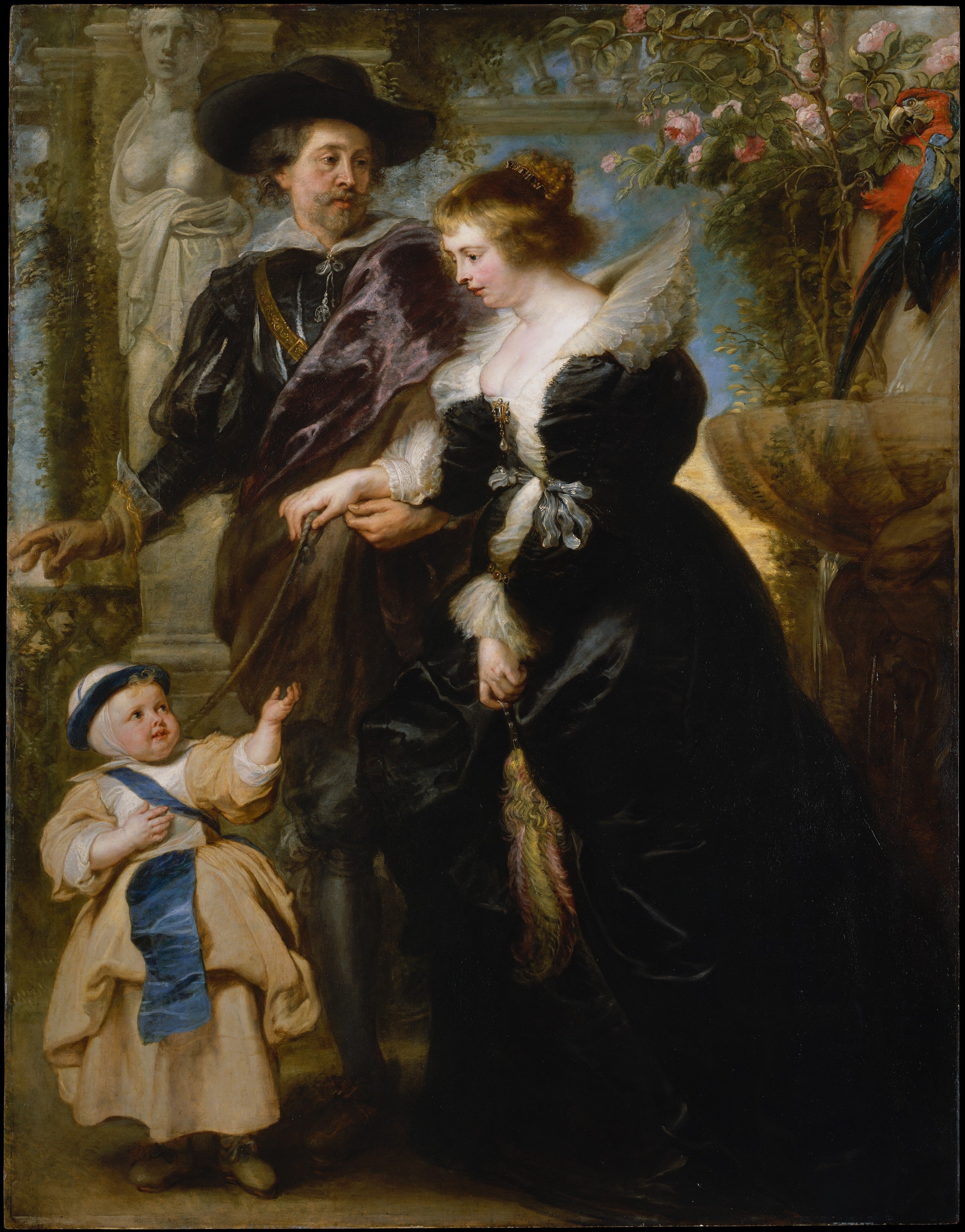 Rubens, sa femme Hélène Fourment (1614-1673) et l'un de leurs enfants - Peter Paul Rubens