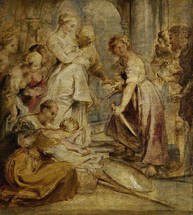 La découverte d'Achille parmi les filles de Lycomède - Peter Paul Rubens
