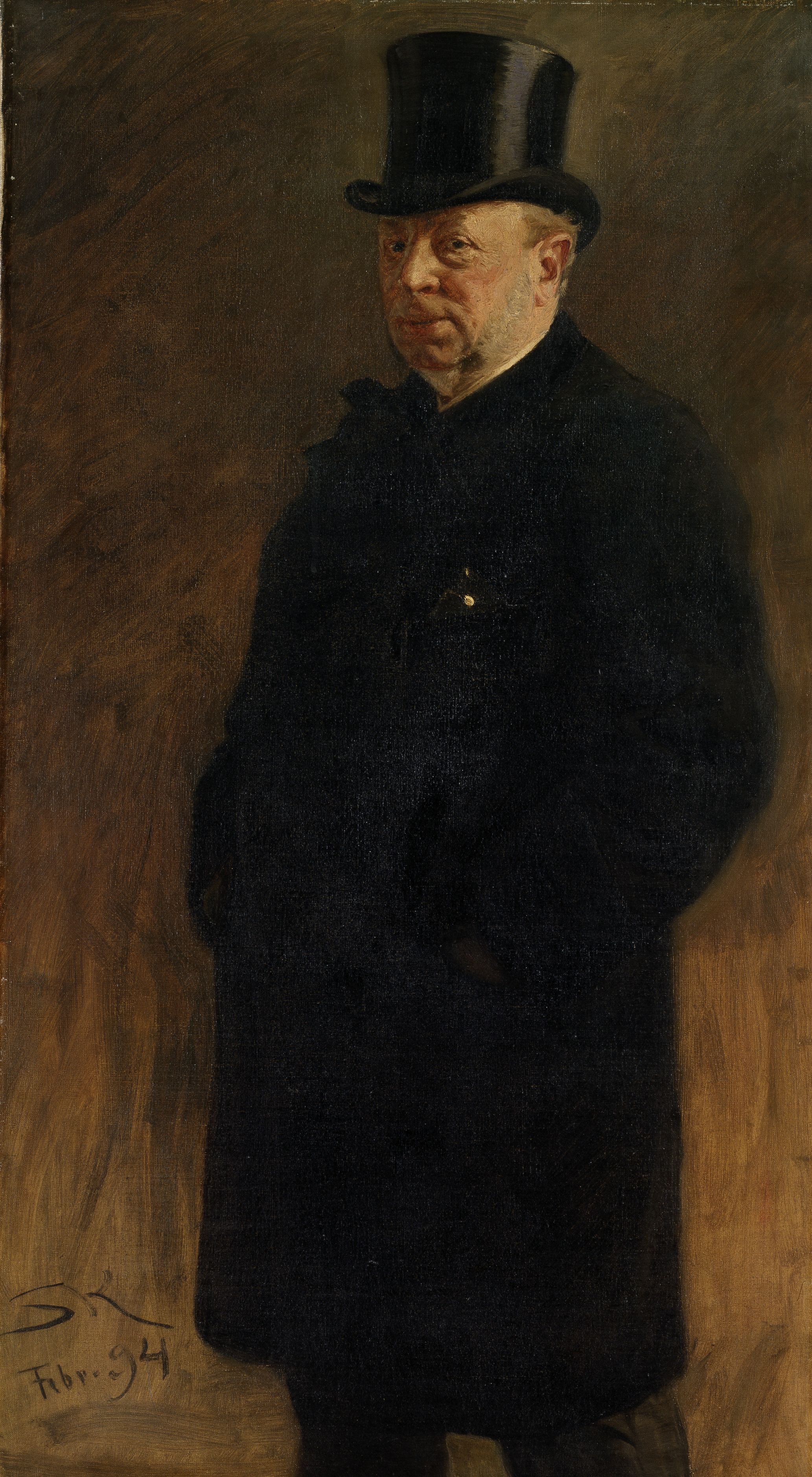 Portrait d'homme (étude pour La Bourse de Copenhague) - Peder Severin Krøyer