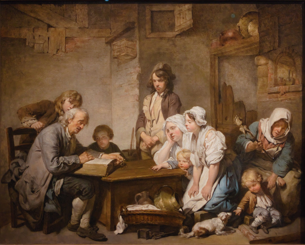 La Lecture de la Bible - Jean-Baptiste Greuze - Alpha Reproduction