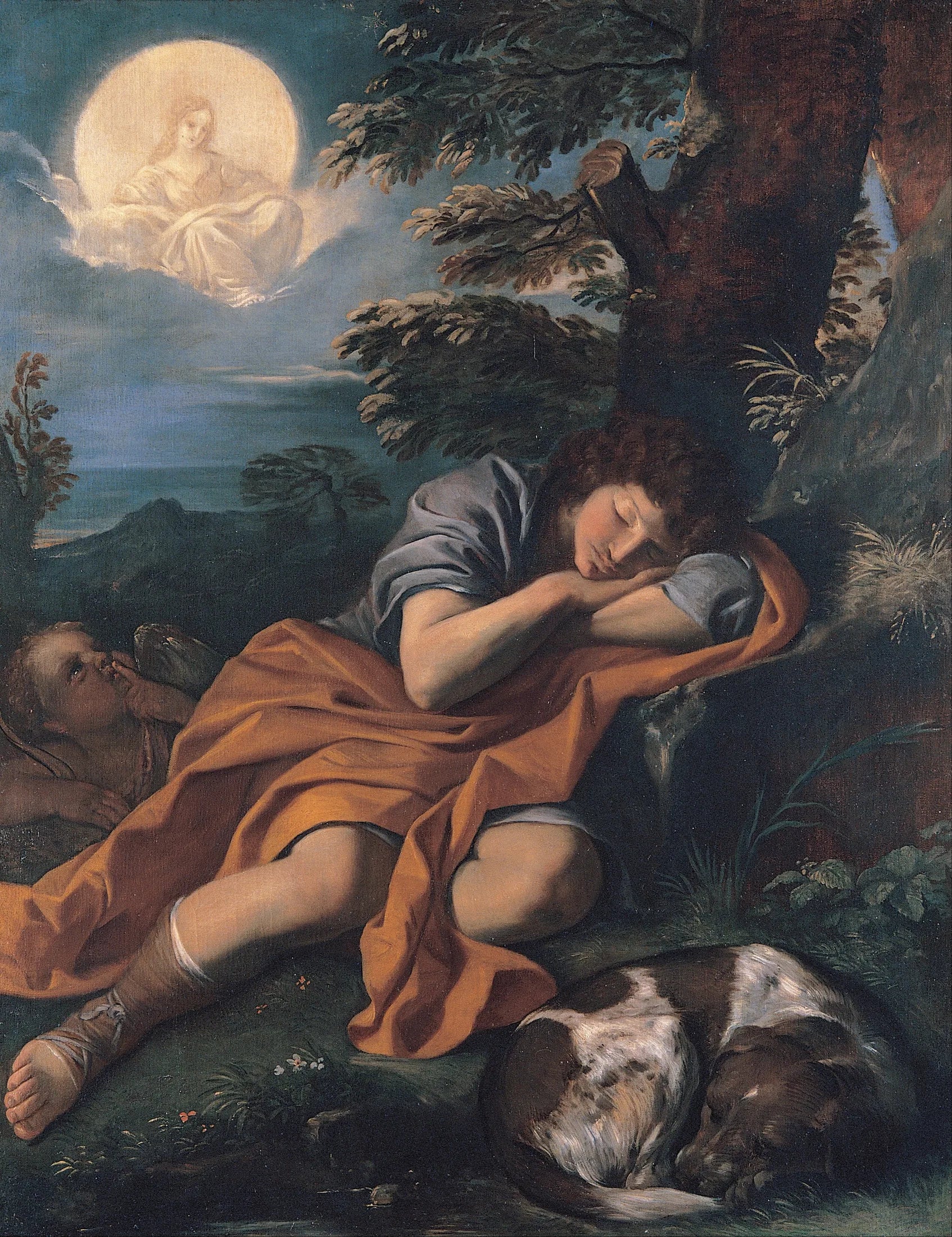 Diane et Endymion - Pier Francesco Mola image 1 reproduction artisanale de tableau