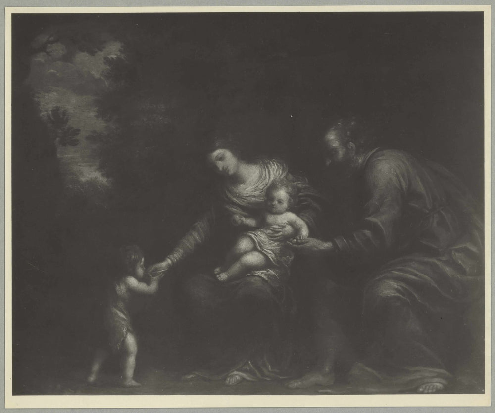 La Sainte Famille dans un paysage - Pier Francesco Mola