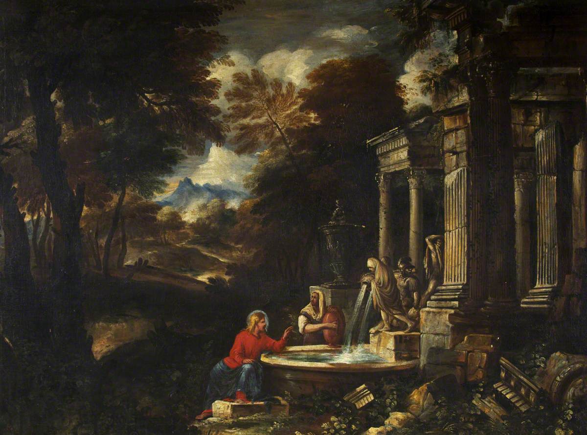 Le Christ et la Samaritaine - Pier Francesco Mola