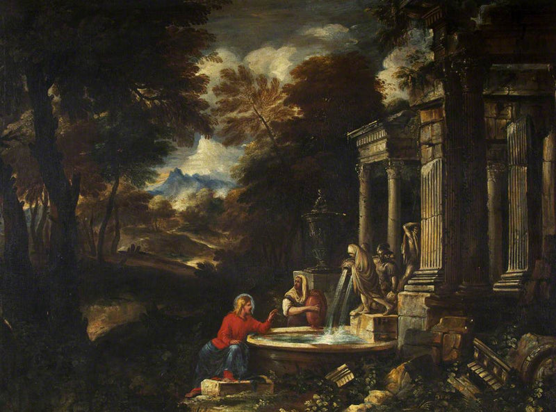 Le Christ et la Samaritaine - Pier Francesco Mola