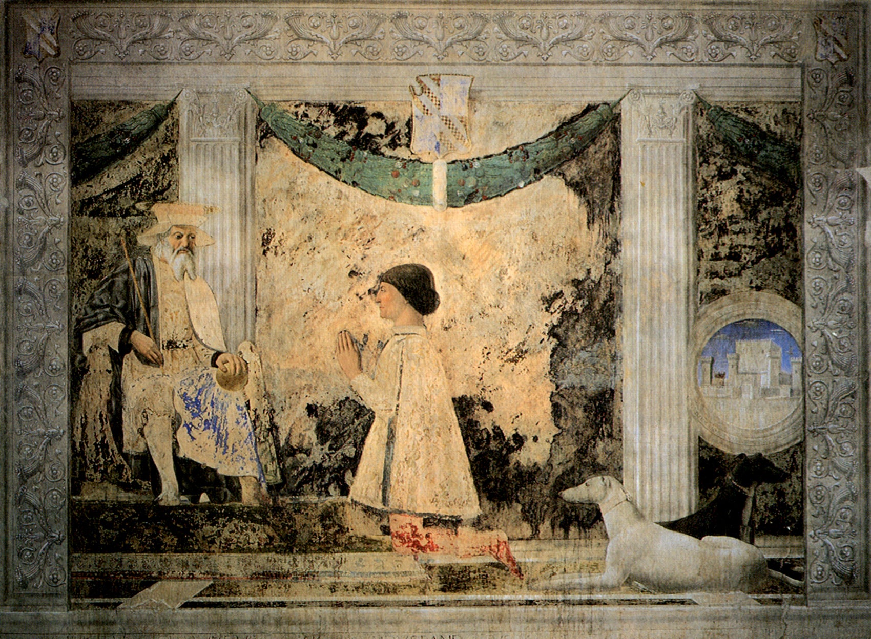 Sigismondo Pandolfo Malatesta en prière devant saint Sigismond - Piero della Francesca - Alpha Reproduction