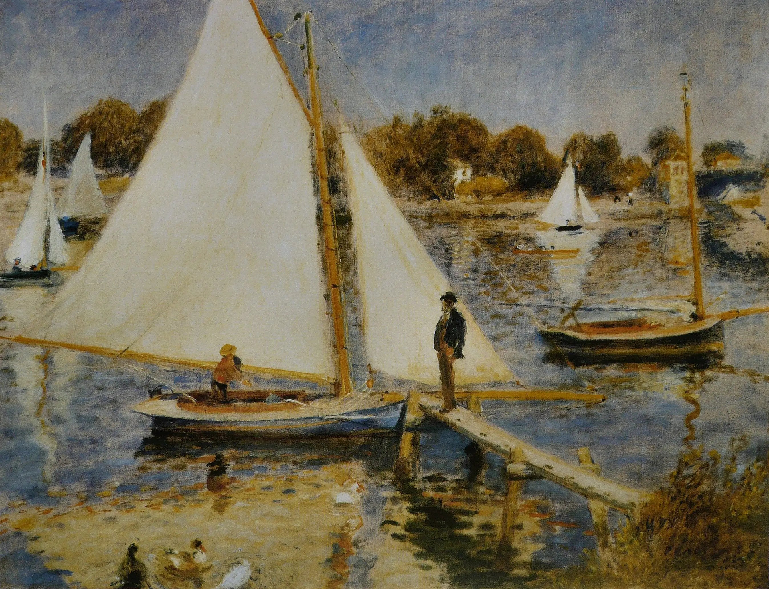 Reproduction du tableau « La Seine à Argenteuil - Pierre-Auguste Renoir » par Alpha Reproduction en peinture à l’huile