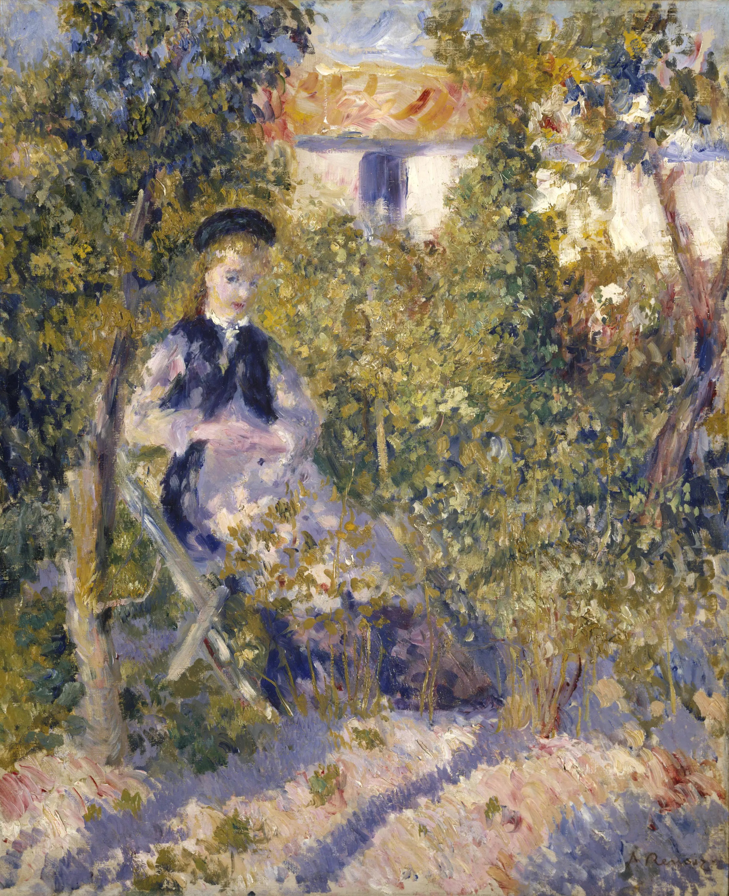Reproduction du tableau « Nini au jardin - Pierre-Auguste Renoir » par Alpha Reproduction en peinture à l’huile
