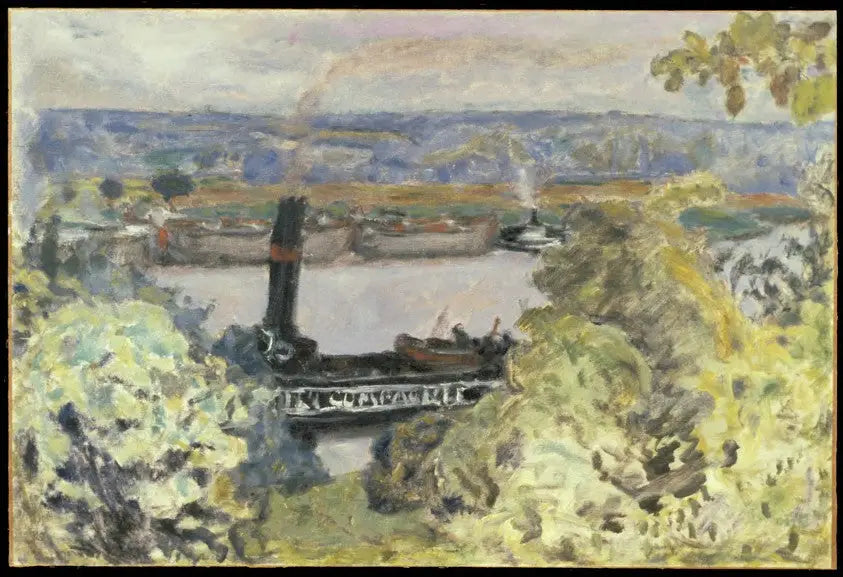 Reproduction du tableau « Remorqueur sur la Seine - Pierre Bonnard » par Alpha Reproduction en peinture à l’huile