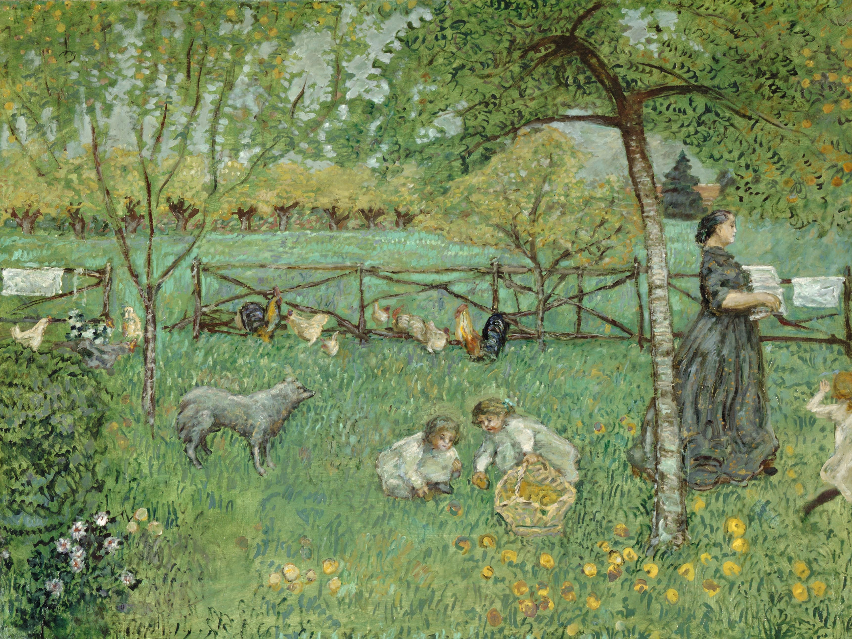 Reproduction du tableau « Le Grand jardin - Pierre Bonnard » par Alpha Reproduction en peinture à l’huile