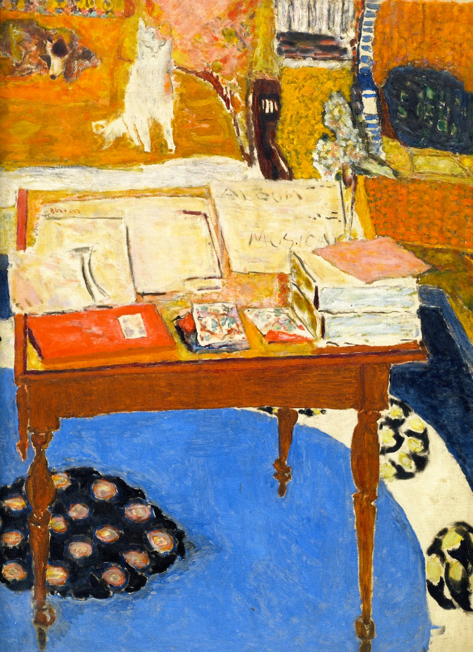 Reproduction du tableau « Table de travail - Pierre Bonnard » par Alpha Reproduction en peinture à l’huile