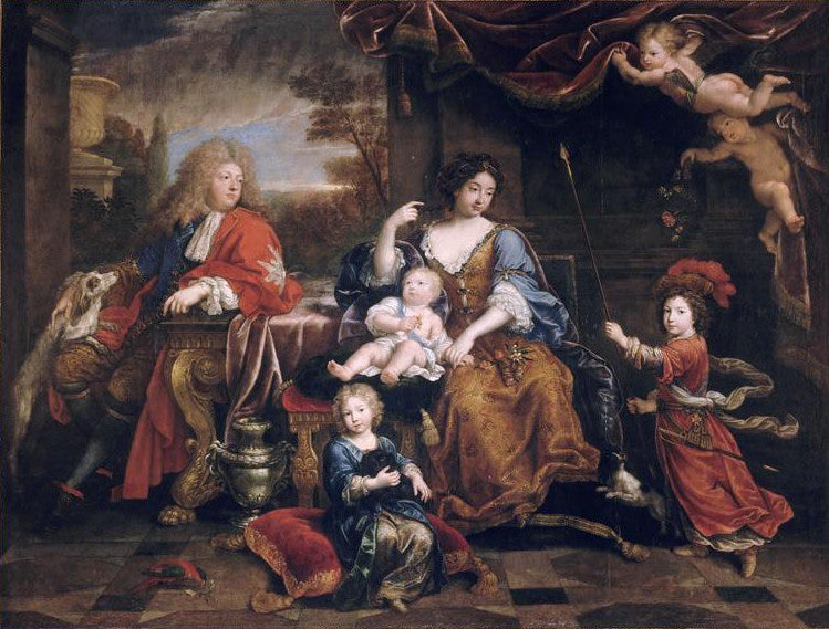 La famille du Grand Dauphin Louis de France (1661-1711) - Pierre Mignard - Alpha Reproduction