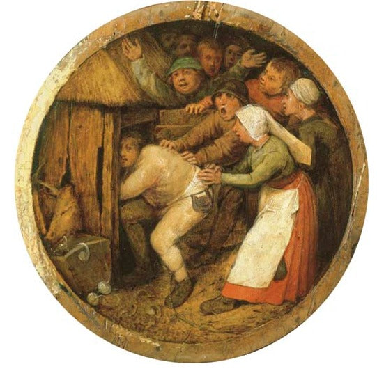 Пьяница, загнанная в свинарник - Питер Брейгель Старший