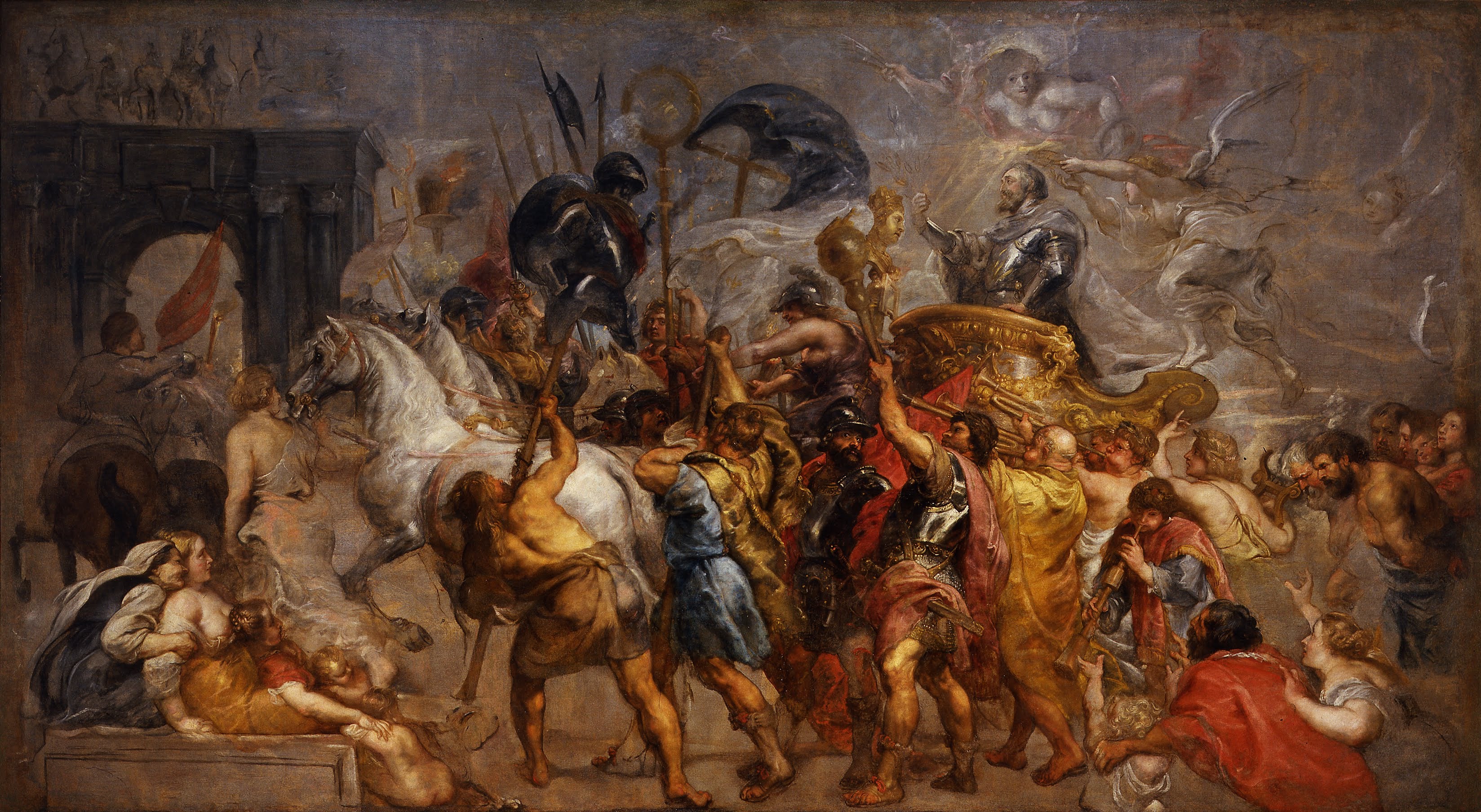 L'Entrée triomphale d'Henri IV dans Paris - Peter Paul Rubens