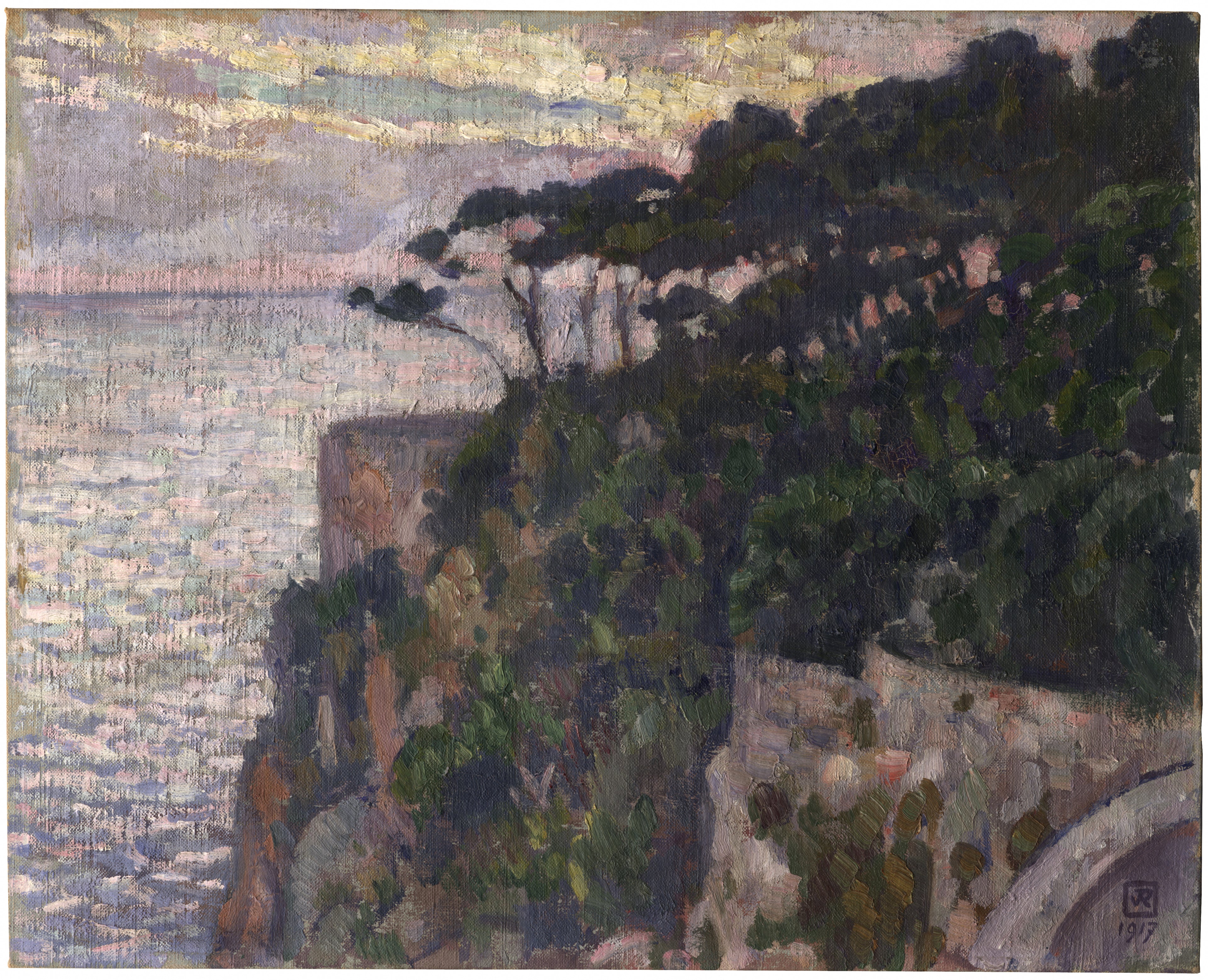 Pins à Monaco - Théo van Rysselberghe - Alpha Reproduction