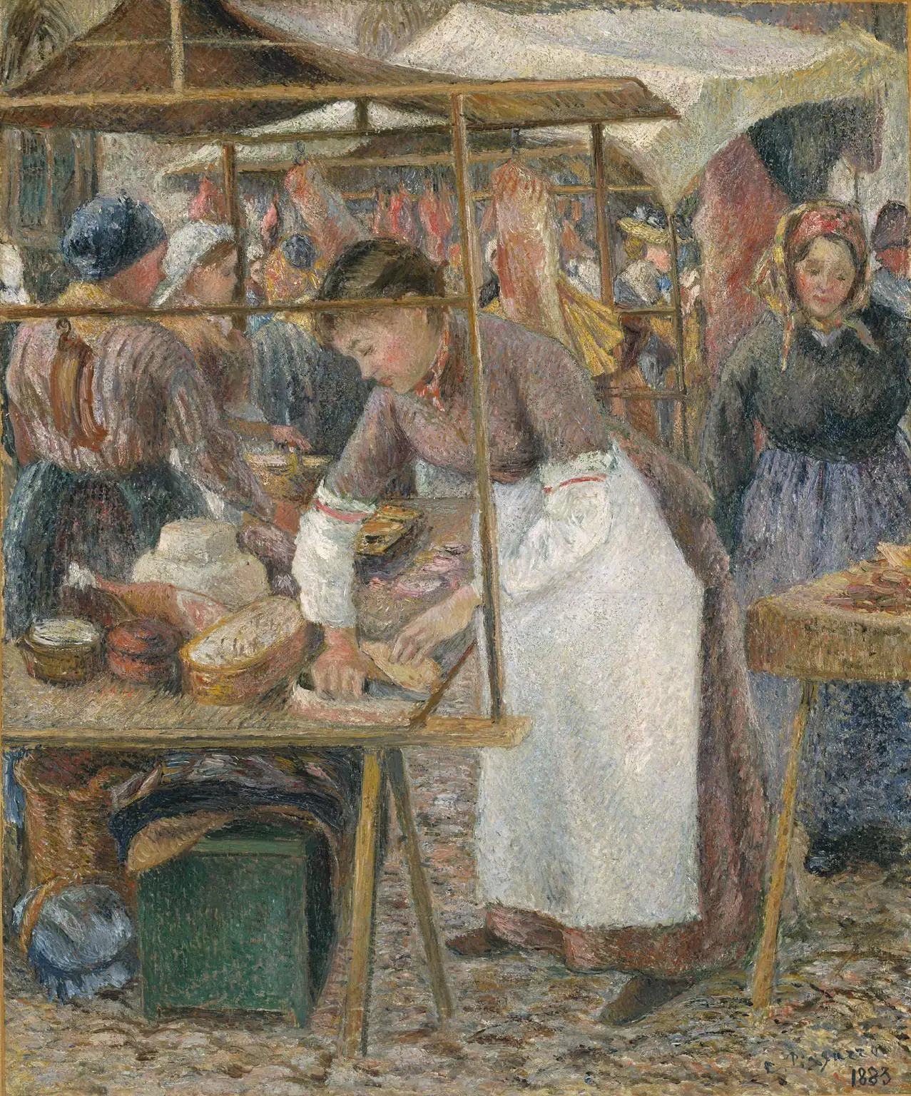 Reproduction du tableau « La Charcutière - Camille Pissarro » par Alpha Reproduction en peinture à l’huile