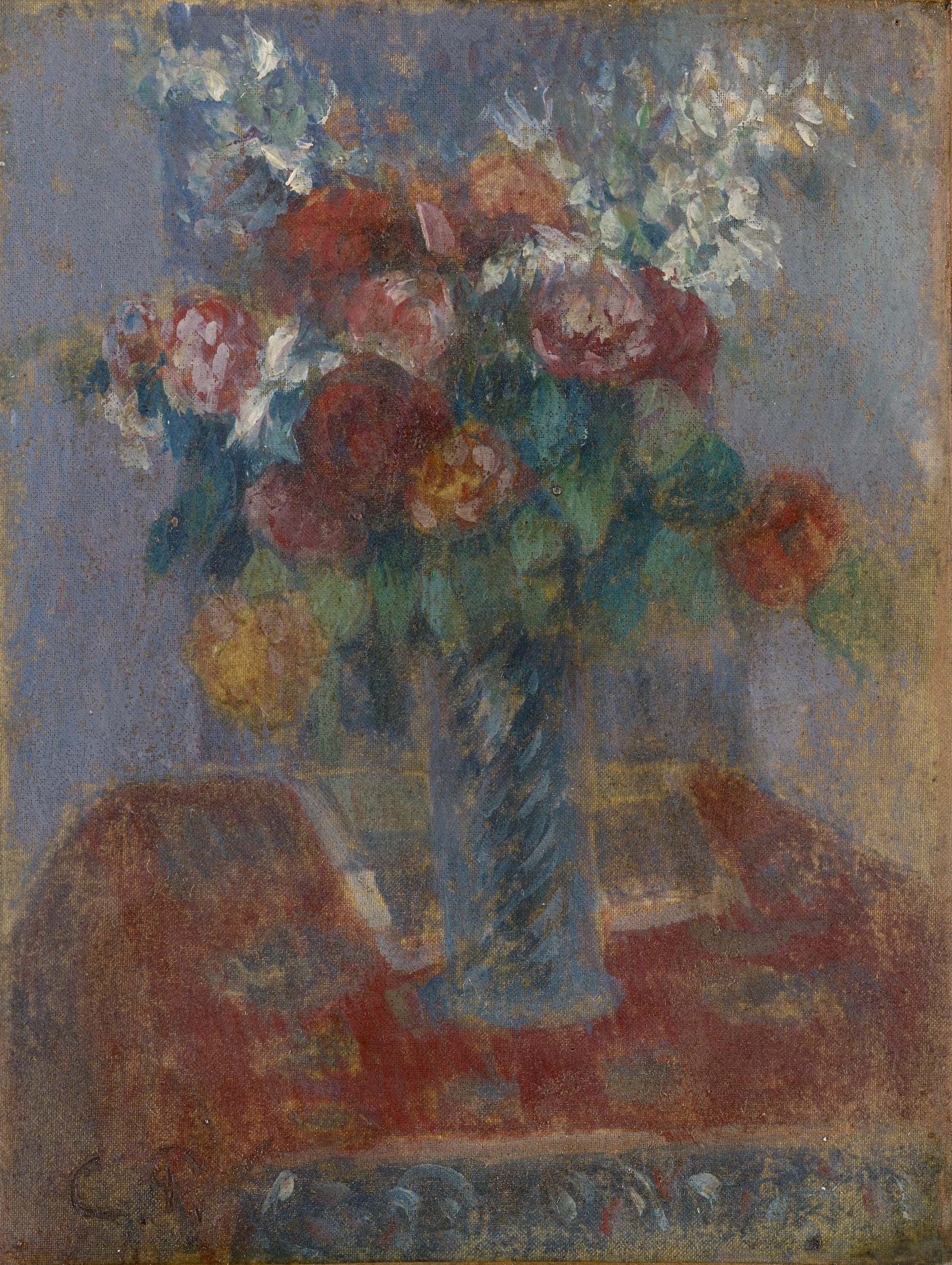 Reproduction du tableau « Bouquet de fleurs - Camille Pissarro » par Alpha Reproduction en peinture à l’huile