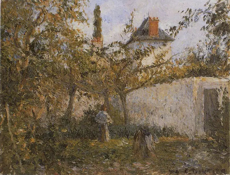 Reproduction du tableau « Jardin potager et verger, Pontoise - Camille Pissarro » par Alpha Reproduction en peinture à l’huile