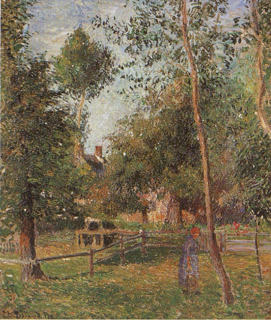 Reproduction du tableau « Le Clos Crespin à Éragny - Camille Pissarro » par Alpha Reproduction en peinture à l’huile