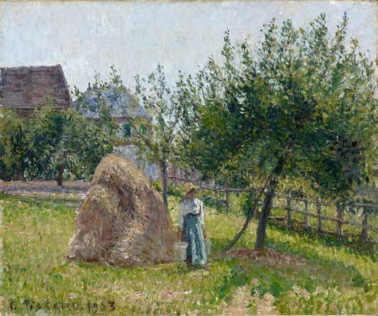 Reproduction du tableau « Pommier et meule à Eragny, matinée de soleil - Camille Pissarro » par Alpha Reproduction en peinture à l’huile
