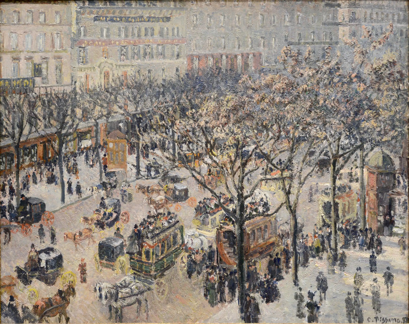Бульвар Итальянцев, Утро, Солнце - Камиль Писсарро