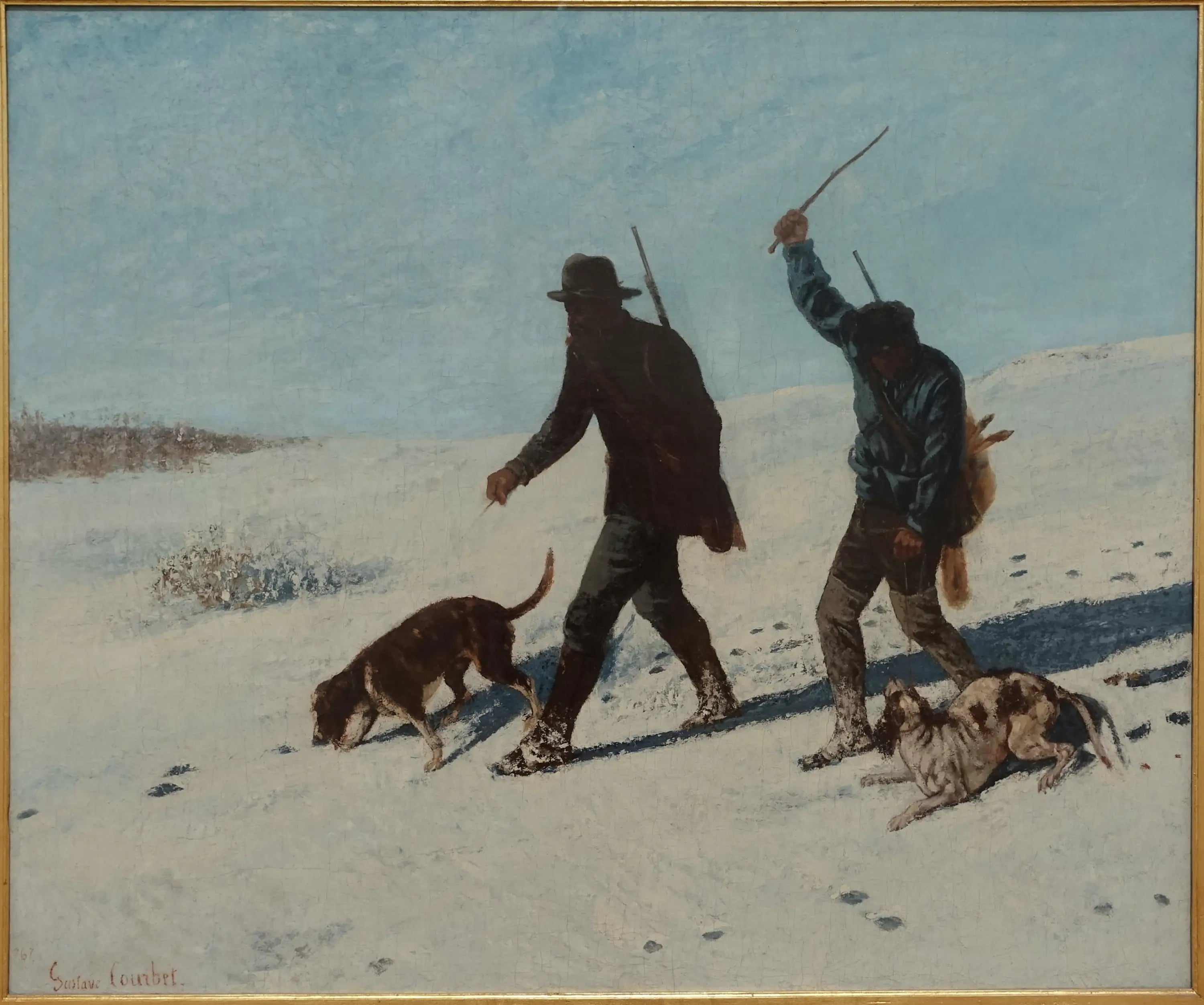 Les braconniers Ornans - Gustave Courbet - Alpha Reproduction