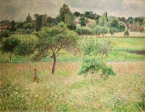 Яблони в Эрагни - Камиль Писсарро
