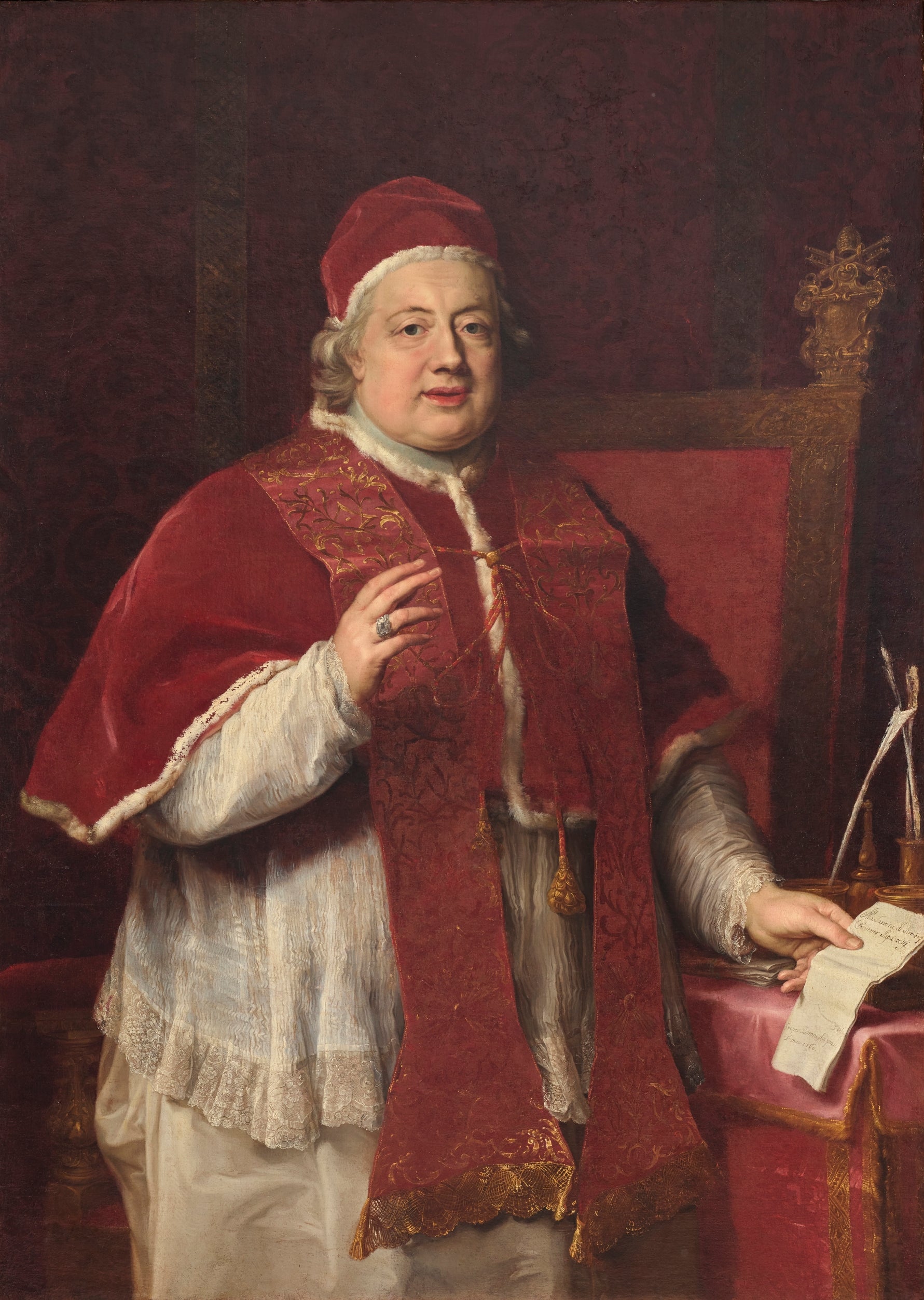Portrait du pape Clément XIII bénissant Rezzonico - Pompeo Batoni