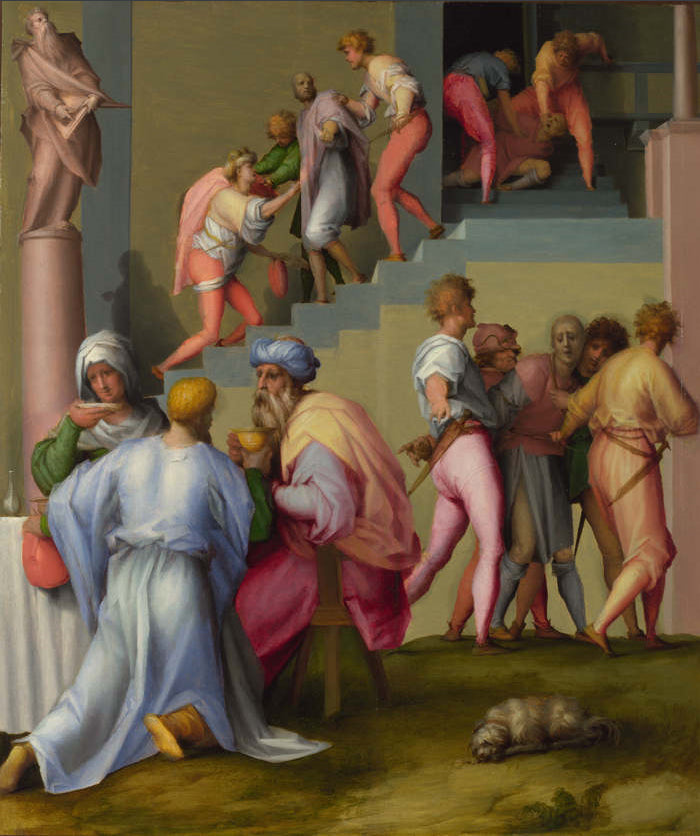 Pharaon avec son majordome et son boulanger - Pontormo