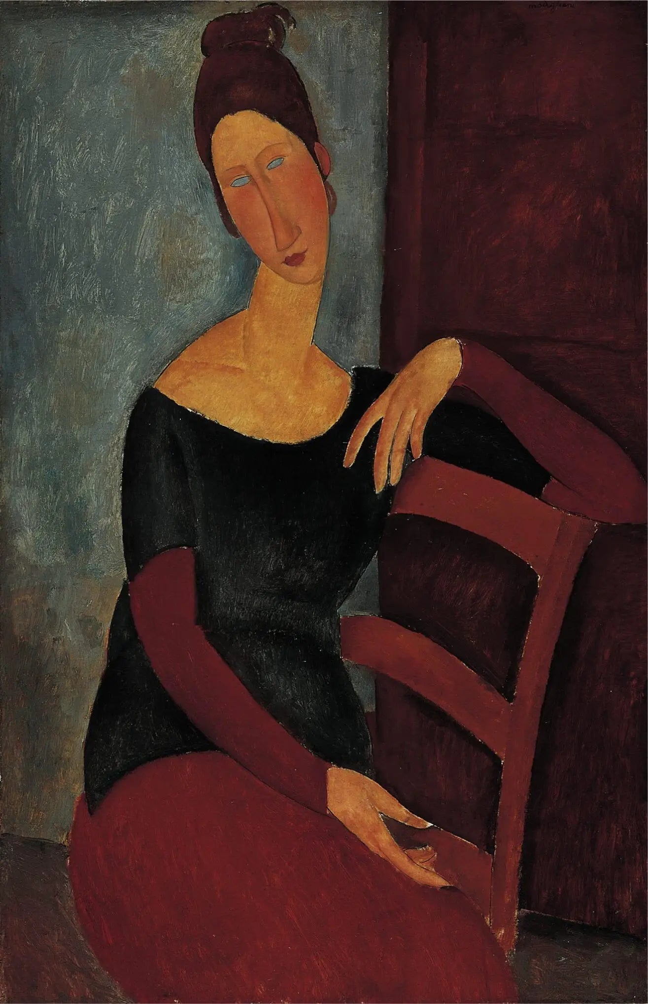 Reproduction du tableau « Jeanne Hébuterne - Amedeo Modigliani » par Alpha Reproduction en peinture à l’huile