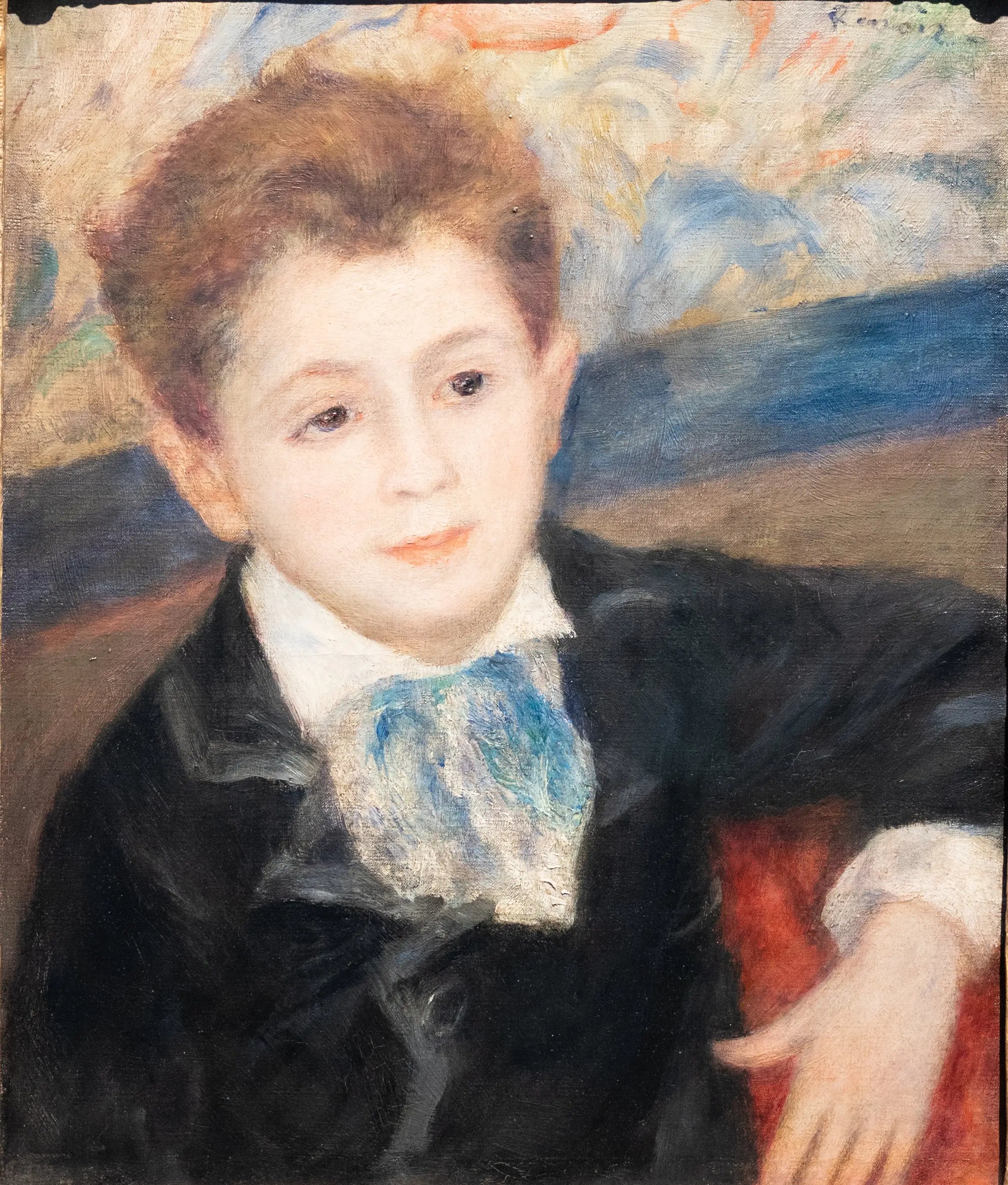 Reproduction du tableau « Portrait de Paul Meunier, Murer fils - Pierre-Auguste Renoir » par Alpha Reproduction en peinture à l’huile