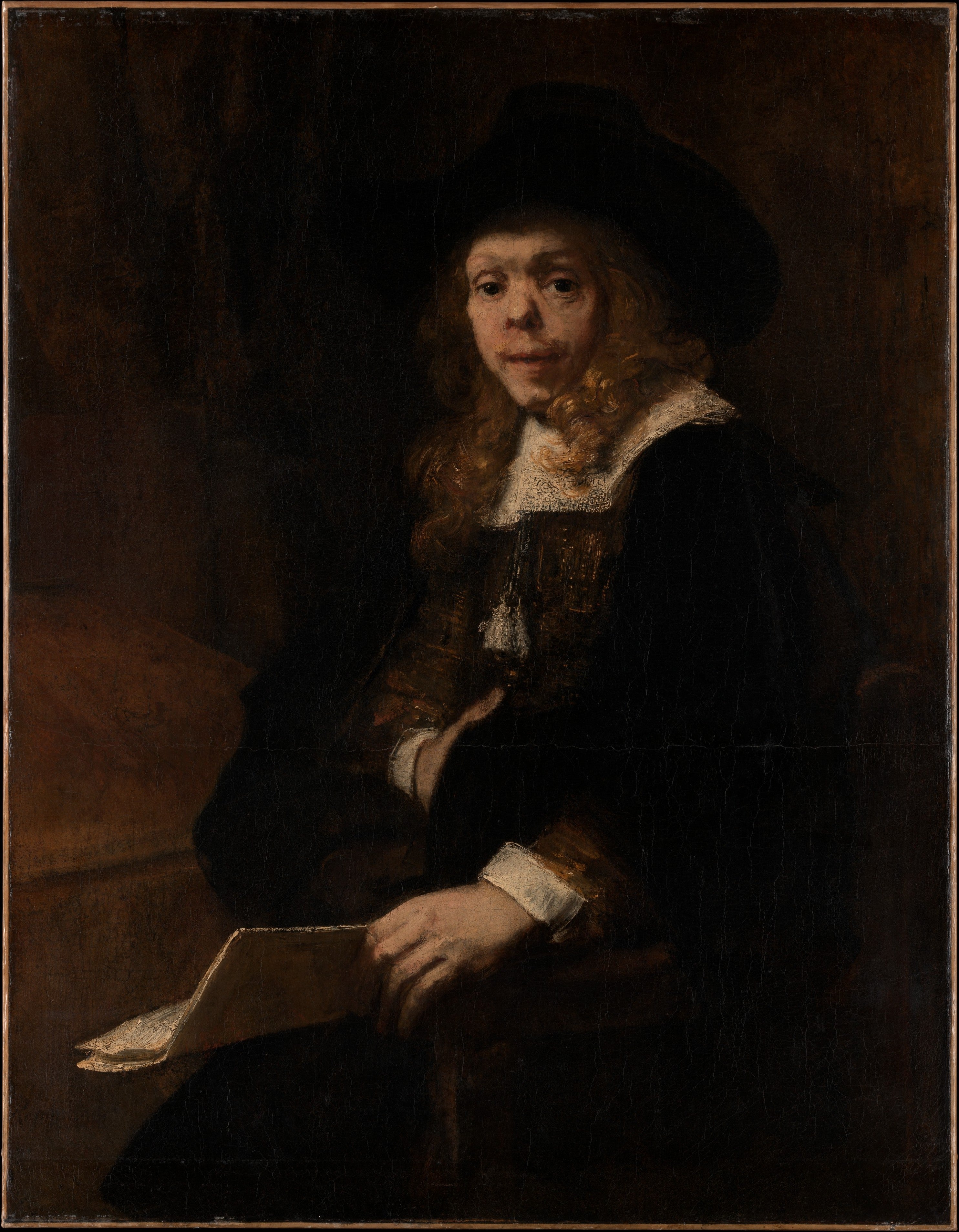 Reproduction du tableau « Portrait de Gérard de Lairesse - Rembrandt » par Alpha Reproduction en peinture à l’huile