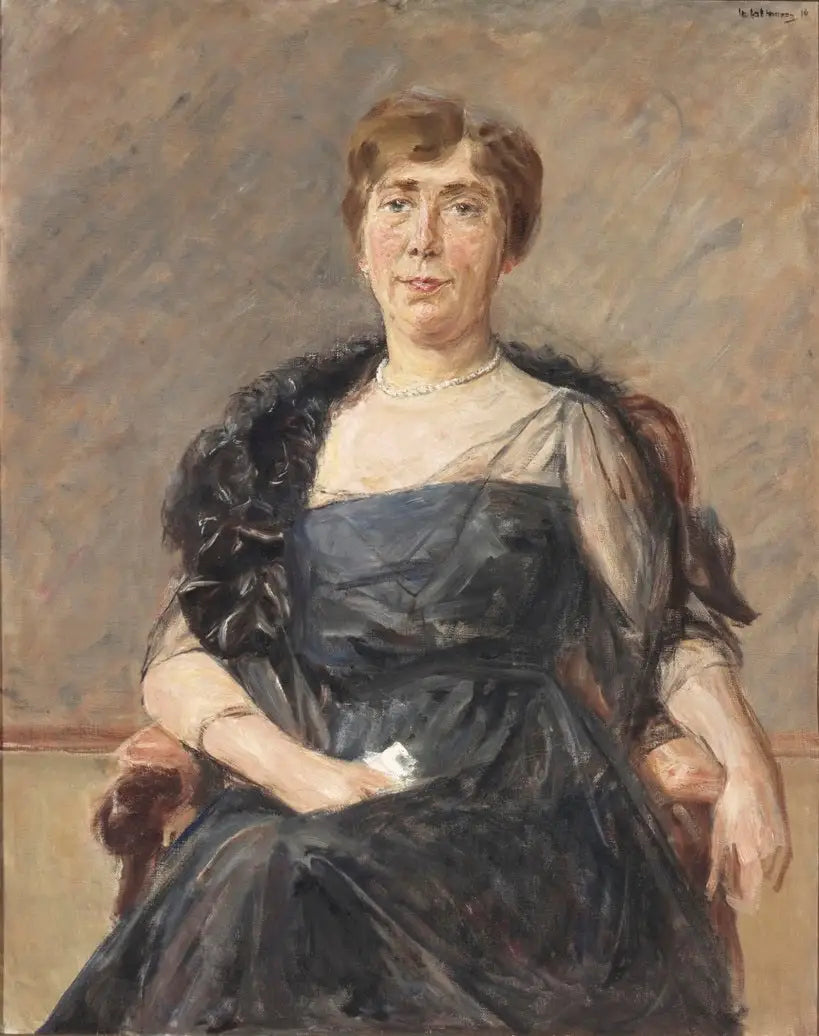 Portrait de Jeanette Cornelia A. Onnes van Nijenrode-Cockuijt (1883-1936) - Max Liebermann - Alpha Reproduction