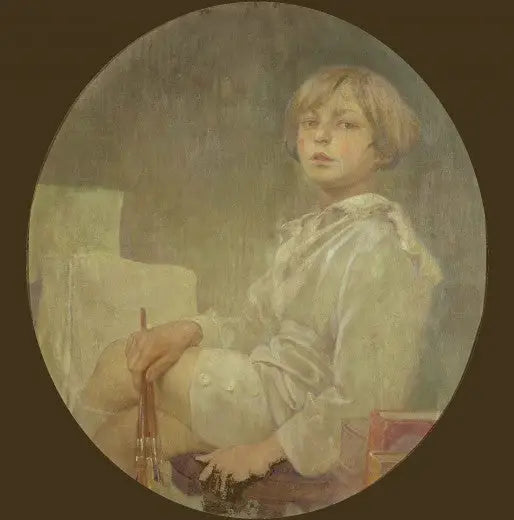 Portrait du fils de Mucha Jiří - Alphonse Mucha - Alpha Reproduction