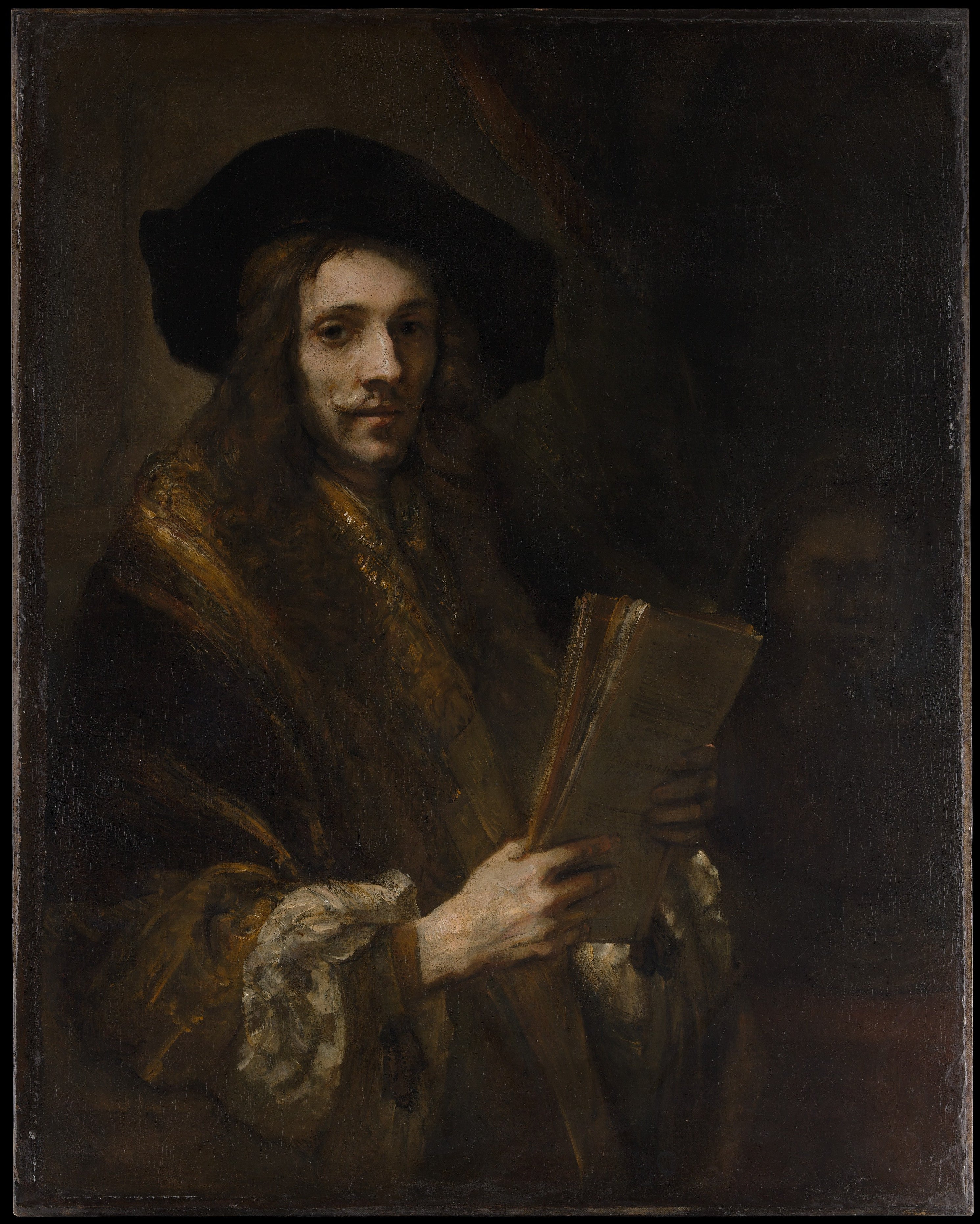 Reproduction du tableau « Portrait d'un homme (« Le Commissaire-priseur ») - Rembrandt » par Alpha Reproduction en peinture à l’huile