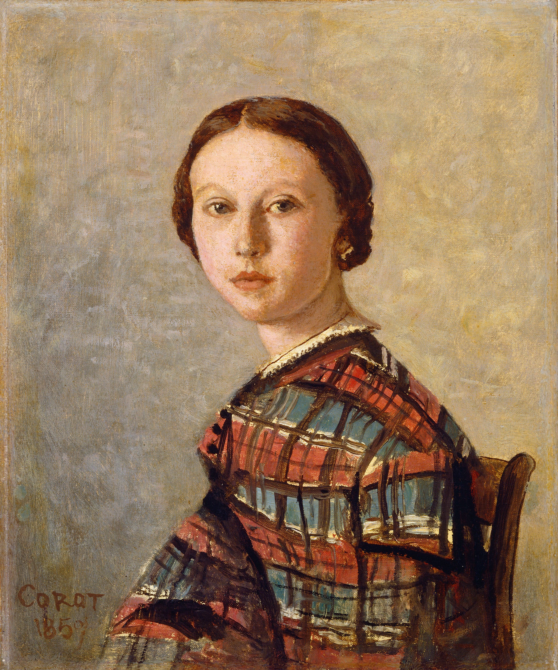 Portrait d'une jeune fille - Jean-Baptiste Camille Corot