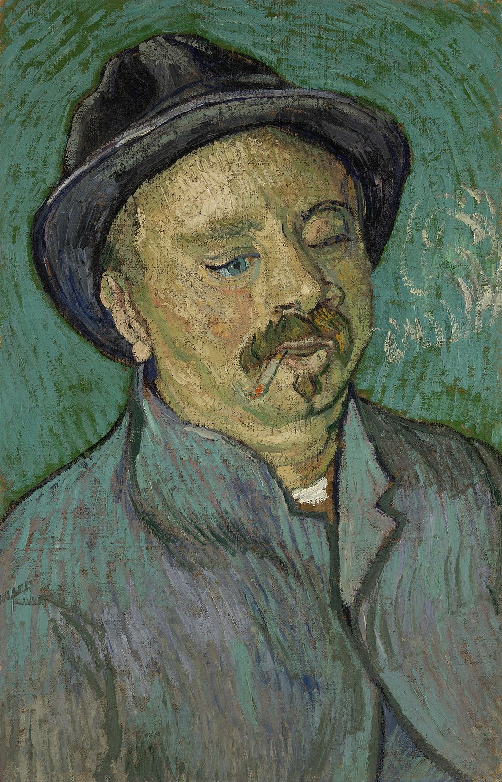 Reproduction du tableau « Portrait d'un homme borgne - Vincent van Gogh » par Alpha Reproduction en peinture à l’huile