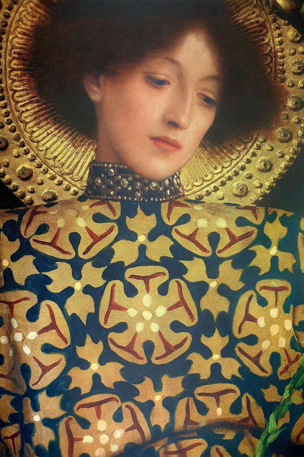 👑 Портрет молодой женщины (деталь аллегории скульптуры) – Густав Климт (1889)