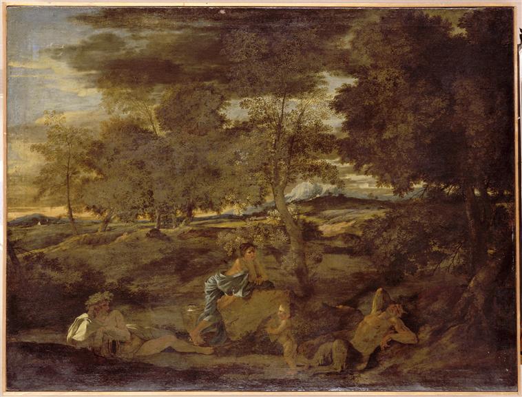 Paysage au satyre endormi - Nicolas Poussin - Alpha Reproduction