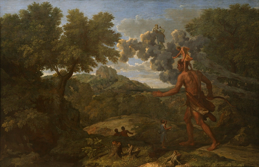 Paysage avec Orion aveugle cherchant le soleil - Nicolas Poussin - Alpha Reproduction