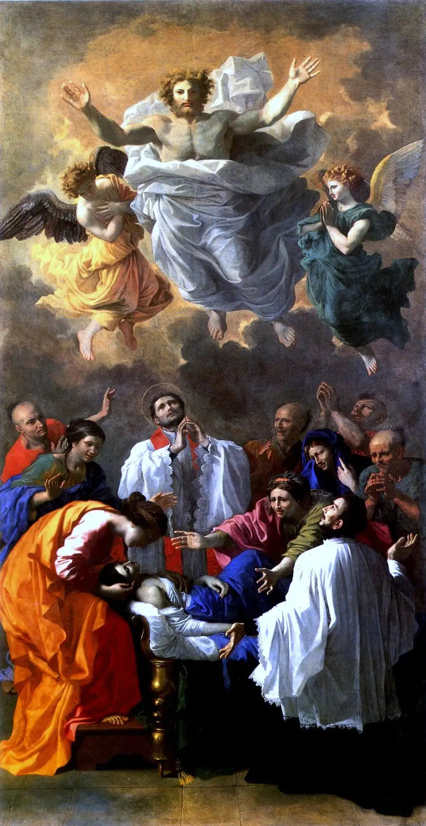 Saint François-Xavier rappelant à la vie la fille d’un habitant de Cangoxima au Japon - Nicolas Poussin - Alpha