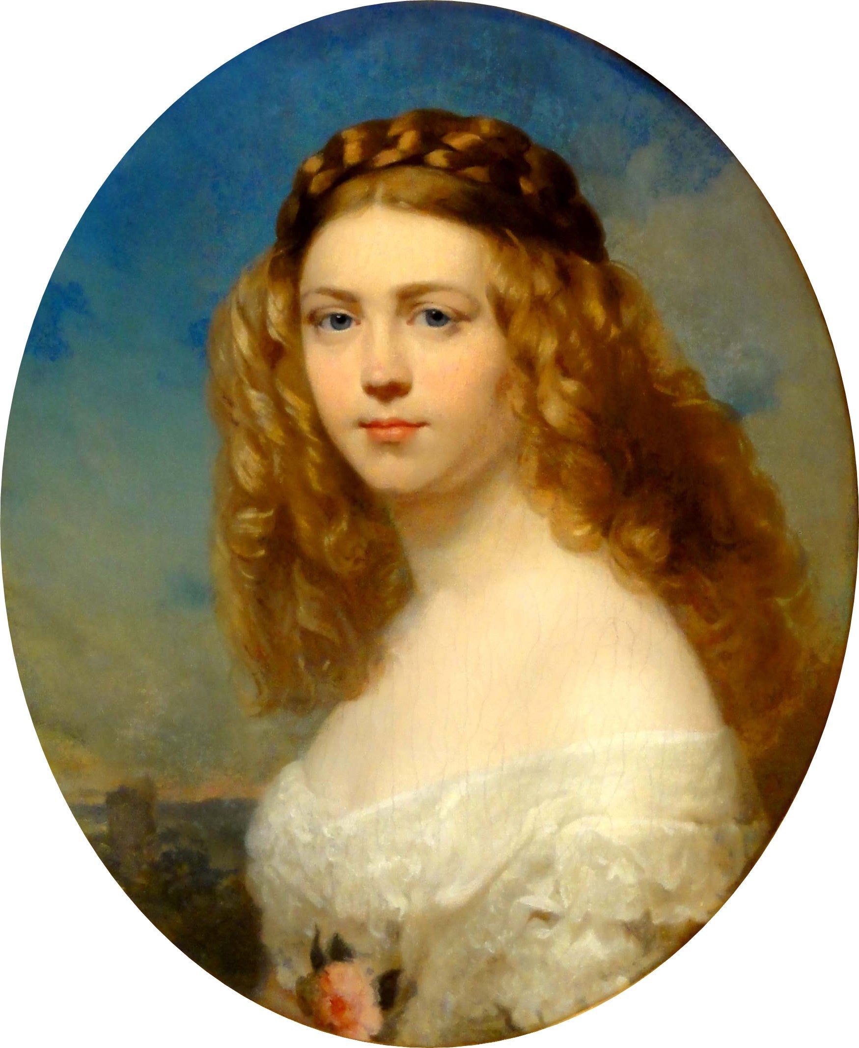 Portrait d'une jeune aristocrate polonaise (la princesse Zofia Odescalchi, née Branicka ?) - Franz Xaver Winterhalter